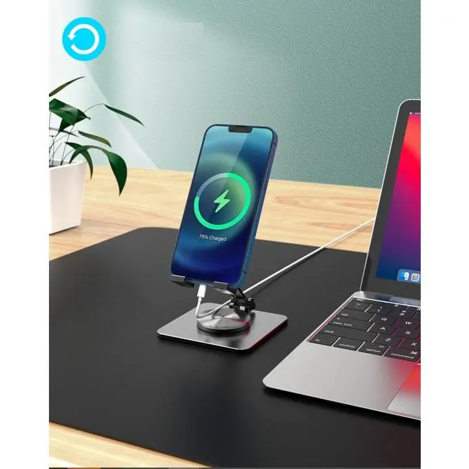 Giá Đỡ Điện Thoại iPhone, iPad, Máy Tính Bảng Chân Xoay 360 Độ Tiện Lợi Bằng Hợp Kim Nhôm 2
