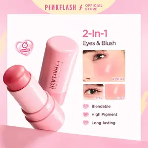 PINKFLASH Multi-Use Watery Blush Stick – Healthy Rosy Glow | Creamy, High Pigment, Long-Lasting (6 Shades)