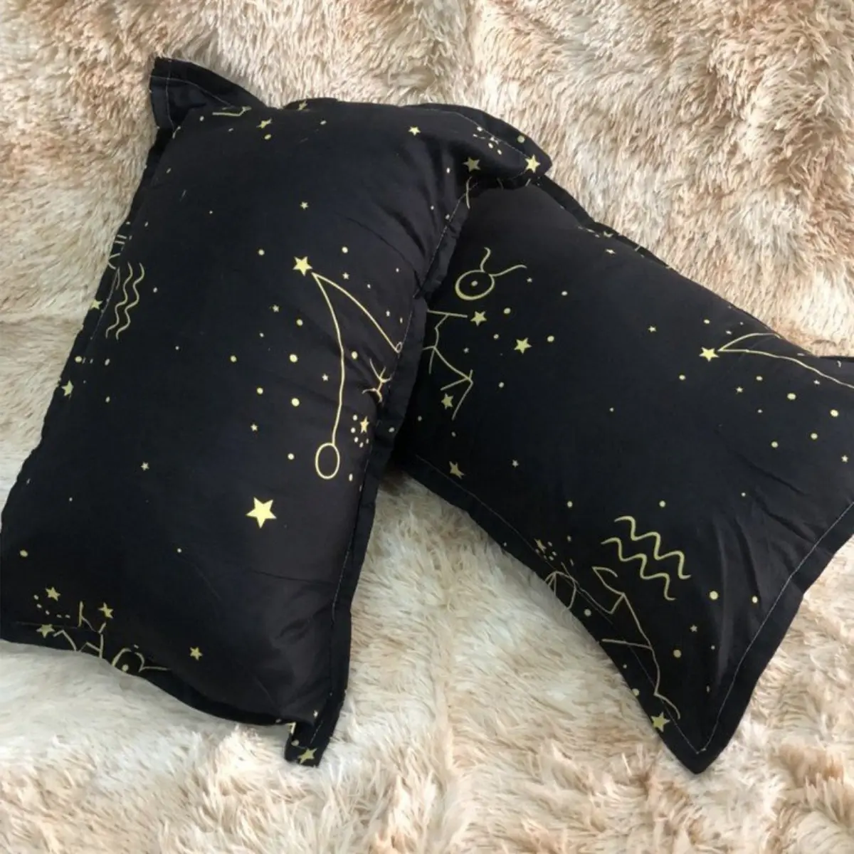 Gối Nằm Chất Liệu poly cotton (Vỏ gối kèm ruột ) Kích Thước 40x60cm Dành Cho Người Lớn - có bán lẻ ruột trắng [CUNG HOÀNG ĐẠO]