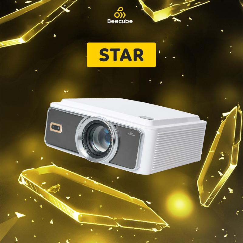 [ BEECUBE KA] Máy Chiếu Mini Cao Cấp Beecube STAR - Full HD - Bảo Hành 1 Đổi 1 Trong 12 Tháng, Máy Chiếu Tích Hợp Âm Thanh Dolby Atmos Projector