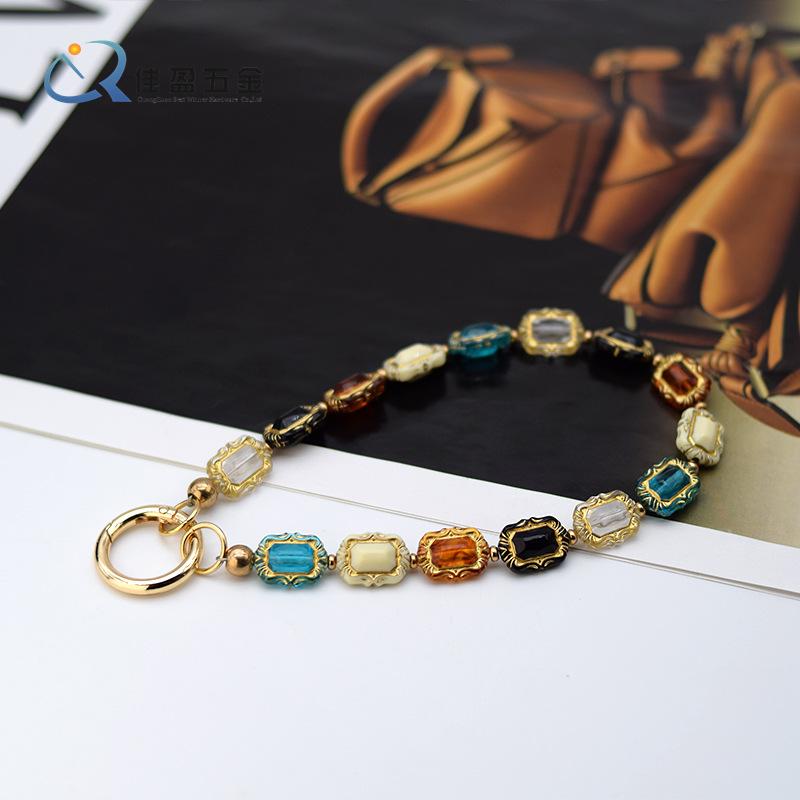 Product Introduction of High-Grade Cellphone Chain Chain Key Pendants Mobile Phone Pendant Key Chain Beads Beaded Phone Chain Pendant 0