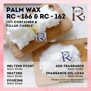 500gr Raw Palm Wax Bahan Lilin Sawit Aromaterapi Candle Putih Bersih