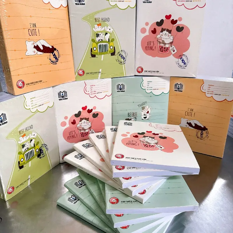 05 QUYỂN VỞ 200TRANG-CUTE CAT - CẤP 2 *GIẢM SÂU 35%* 2