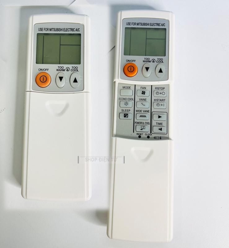 REMOTE MÁY LẠNH MITSUBISHI ELECTRIC INVERTER KM09A CÓ NẮP TRƯỢT [Tặng pin]