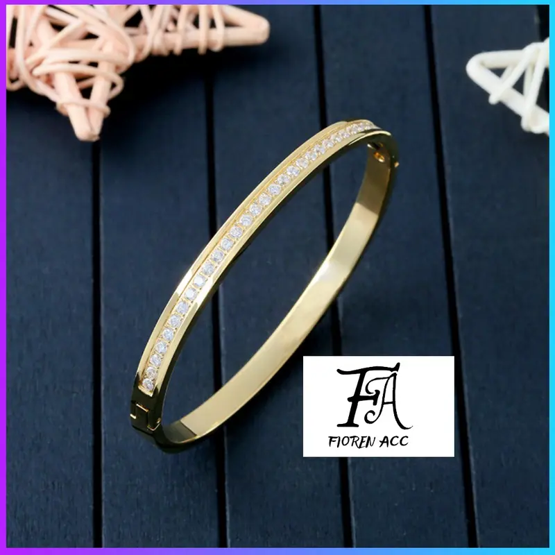 FA Gelang Bangle Klasik Gelang Wanita Titanium YMC-S030 4