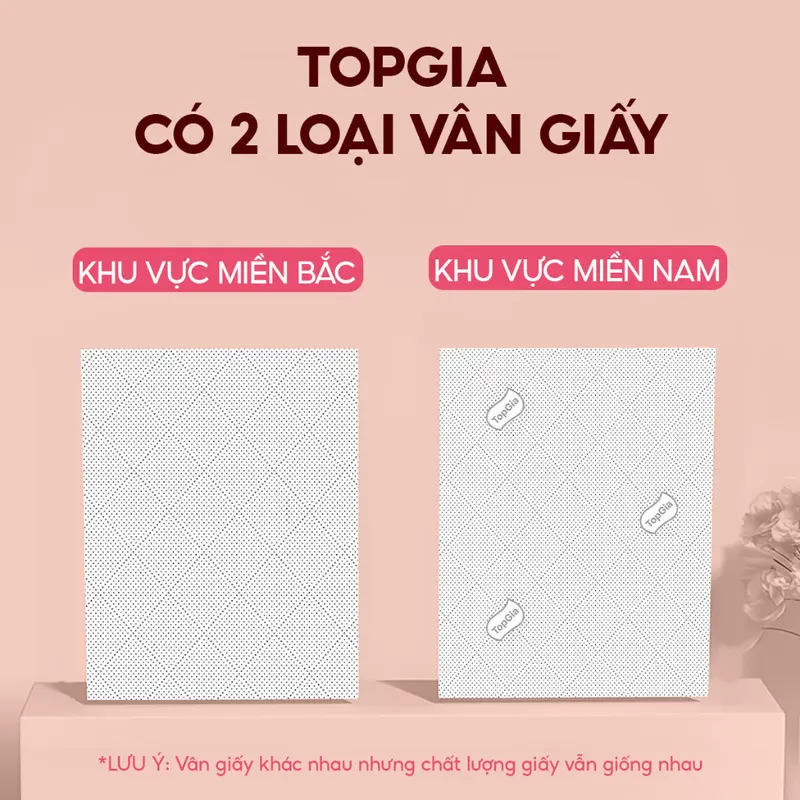 Thùng 8 bịch khăn giấy treo tường Top Gia đa sắc làm từ 100% bột gỗ nguyên sinh 3