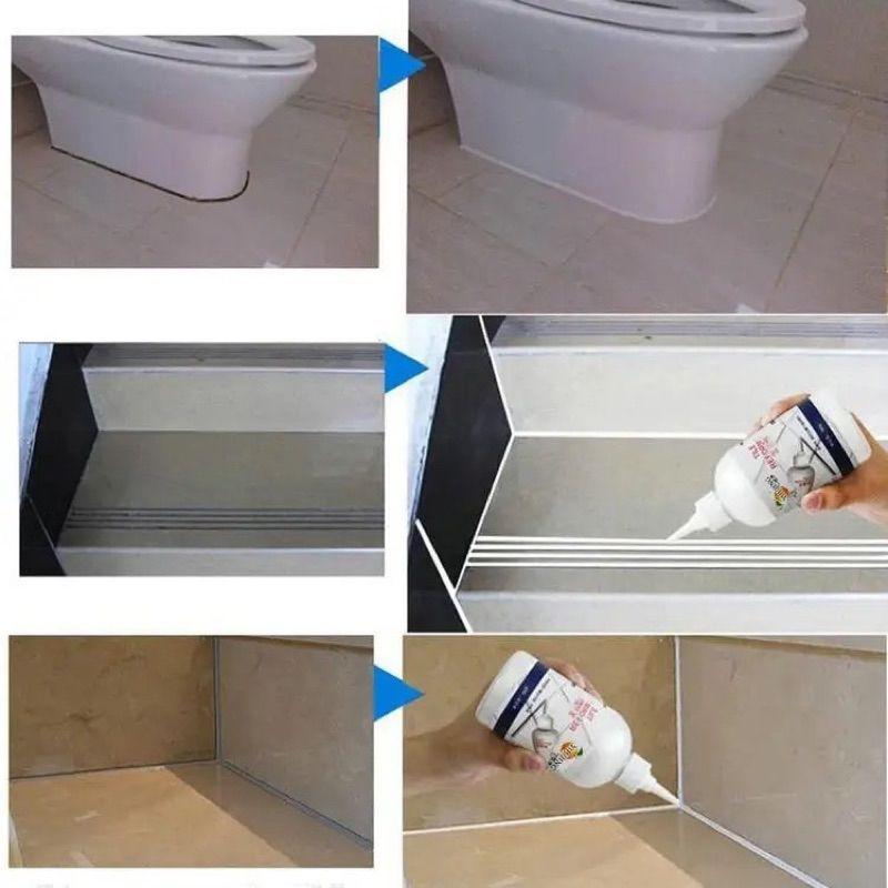 TILE REFORM WATERPROOF 150ML ANTI JAMUR AIR COATING PENGISI CELAH NAT KERAMIK DEMPUL LANTAI DINDING TEMBOK SERBAGUNA DI TEMPAT KERAMIK NAT 7