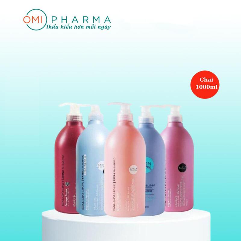 COMBO Dầu Gội - Dầu Xả Salon Link Extra Phục Hồi Chuyên Dùng Cho Tóc Khô Hư Tổn Uốn Nhuộm 1000ml
