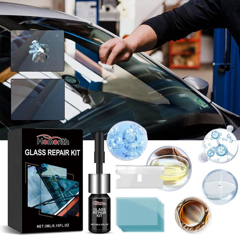Product Introduction of Car Windshield Crack Repair Fluid Window Repair Resin Glass Curing Car Scratch Crack Glue Y6J8 23