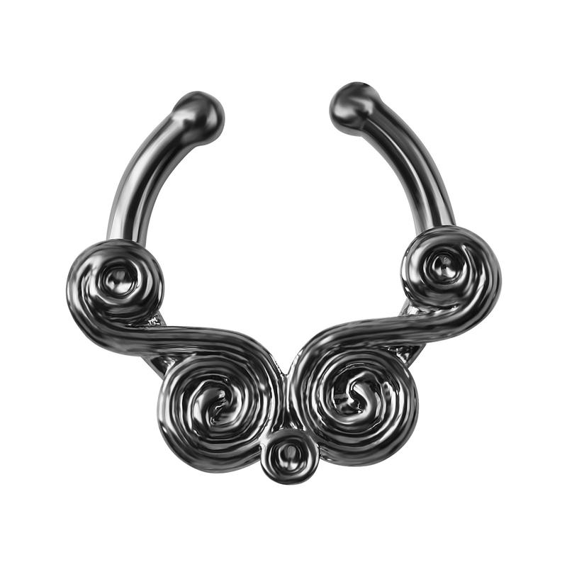 Product Introduction of New No-Punch Fake Nose Ring Floral Nose Studded Piercing Jewelry 4