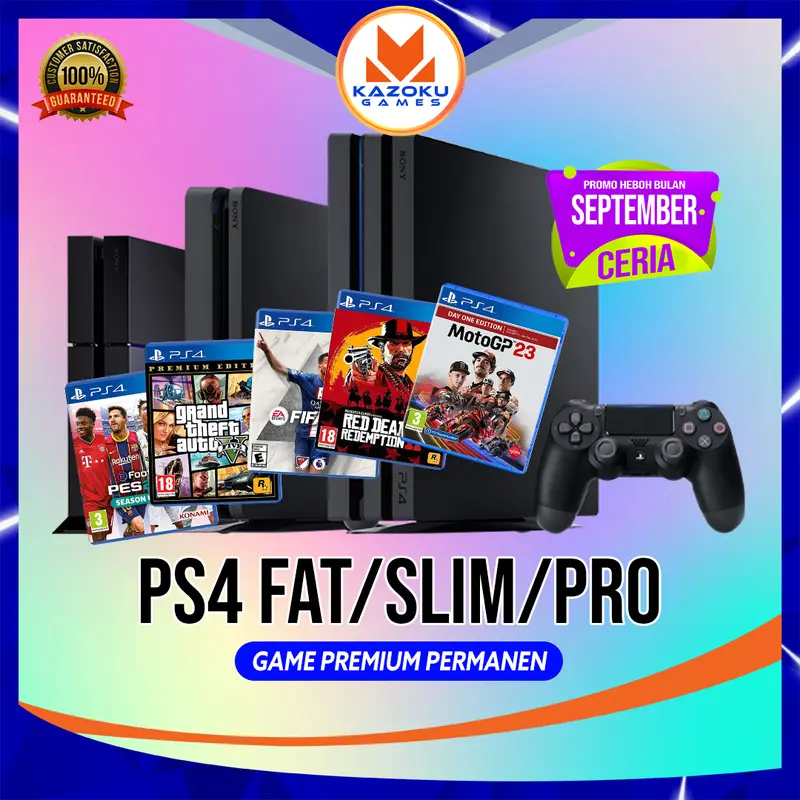 PS4 PREMIUM] PS4 PRO/SLIM/FAT 500GB Games Offline Tanpa
