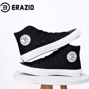 Sepatu Sneakers Kanvas Cewek Cowok Original ERAZIO Basic Boot Petir / Sepatu Sekolah Ukuran 31-43 Casual Karet Shoes Hitam Pria Wanita Kerja Kasual