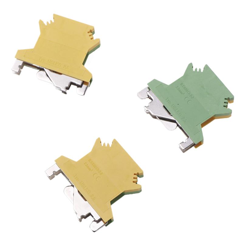 Product Introduction of USLKG2.5 Screw Ground DIN Rail Terminal Block Earth Connector Protective Modular UK 2.5mm Wire Electrical Connector USLKG-2.5N 23