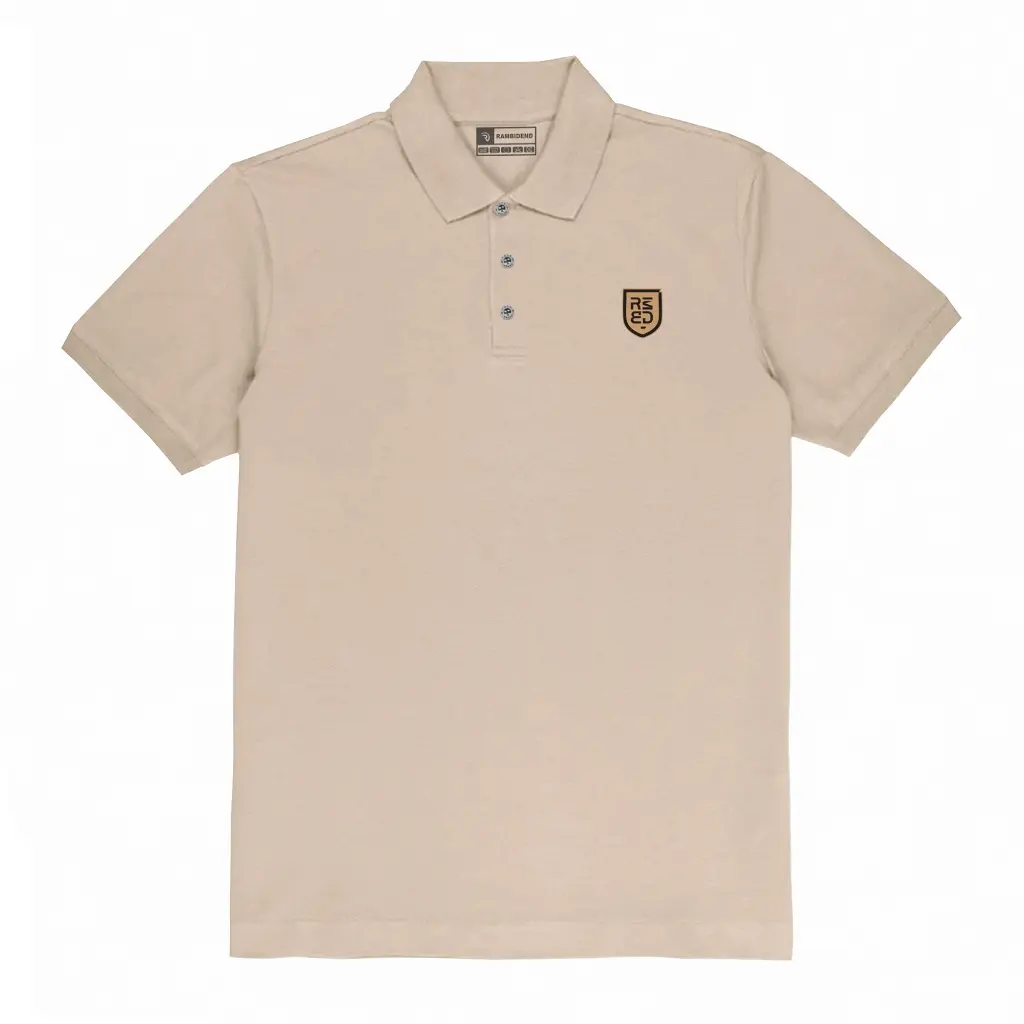 Rambidend - Polo Shirt Logo Keren T-Shirt Baju Kerah Santai Baju Kerja Kaos Kerah Perisai Icon Original
