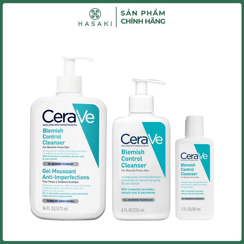  Sữa Rửa Mặt Cerave Cho Da Dầu Mụn | HASAKI BEAUTY 