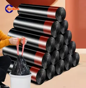 5 roll 10 roll  15 roll kantong plastik sampah dengan tali trash bag