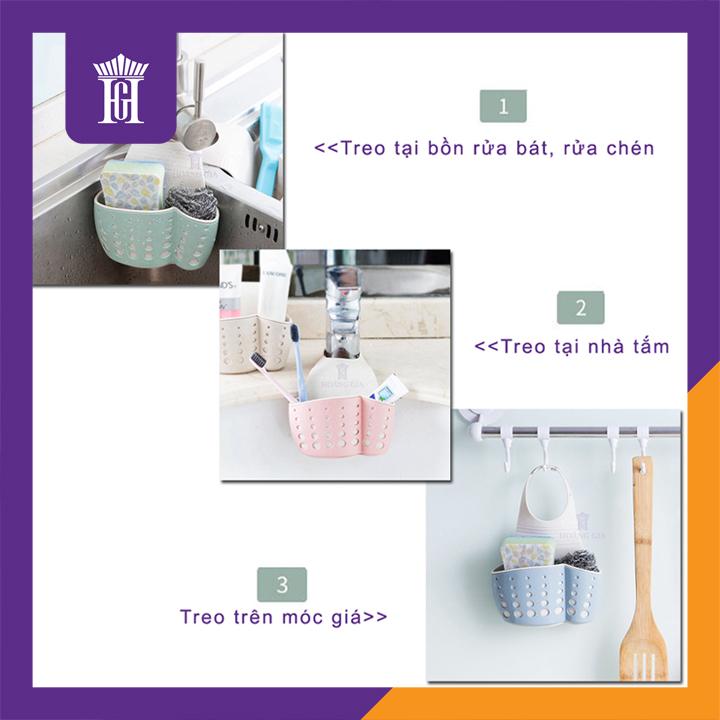 Product Introduction of Giỏ Treo Bồn Rửa Bát Chậu Rửa Chén Cao Cấp - JY189 HGshop (Xanh ngọc) - Vật liệu PP siêu bền, thoát nước nhanh 6