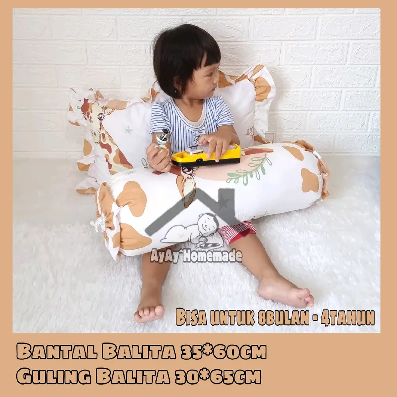SLIDE 1. BANTAL BALITA (35*60cm) harga 60rb - GULING BALITA (30*65cm) harga 60rb. harga satuan. BANTAL IMUT. Motif Kartun Karakter. AYAY.HOMADE Kain Bed Katun 3