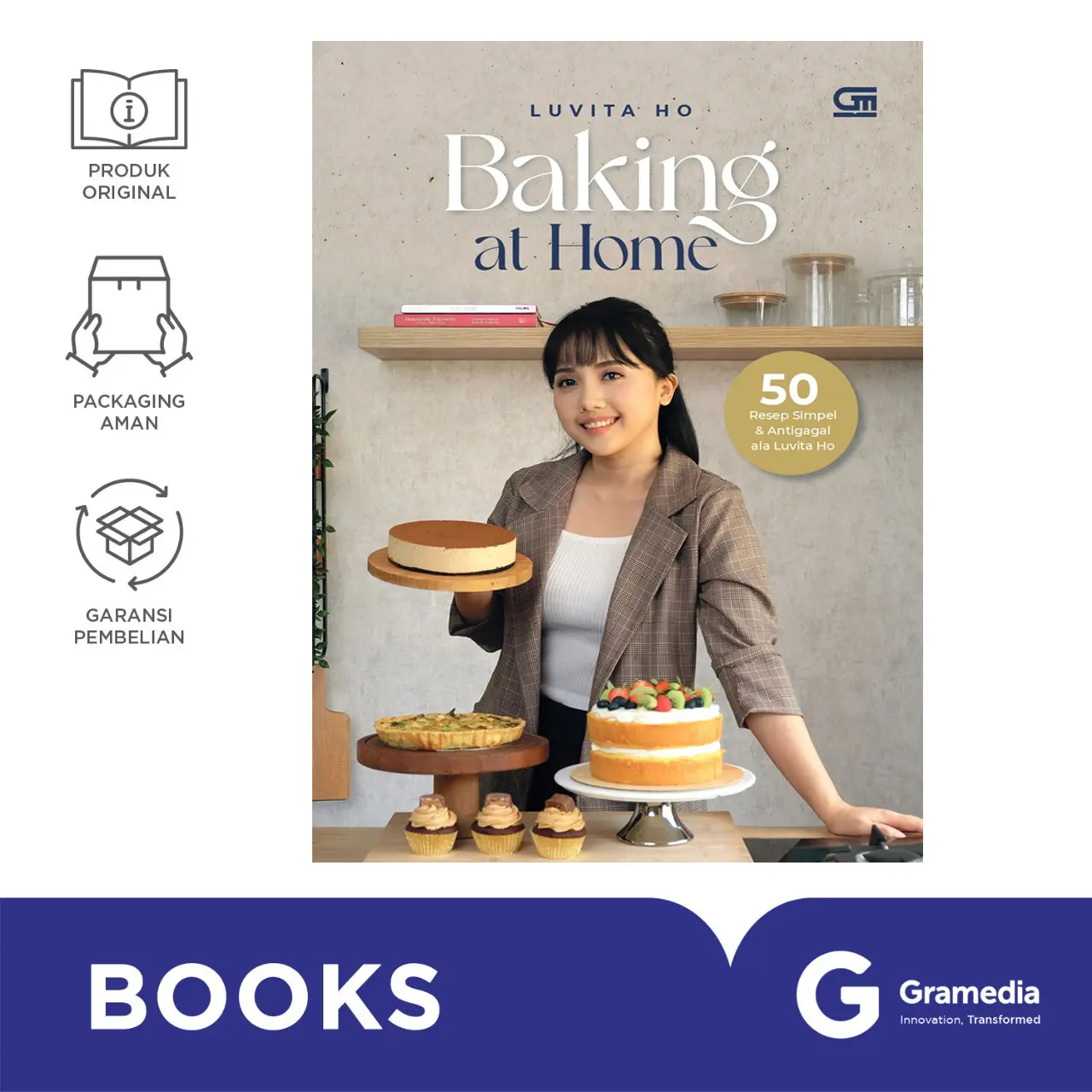 Buku Baking At Home - 50 Resep Simpel & Anti Gagal Ala Luvito Ho