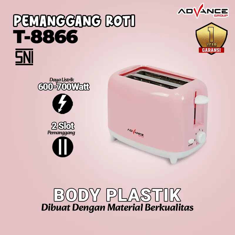 Ready Stock!!!{cod}ADVANCE T-8866  Mesin Sandwich Toaster Pemanggang Roti Advance T-8866 1