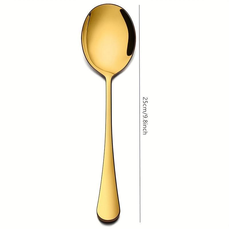 Product Introduction of Stainless Steel Spoon Set, 6pcs/set Large Service Spoon, Buffet Spoon, Kitchen Utensil 5