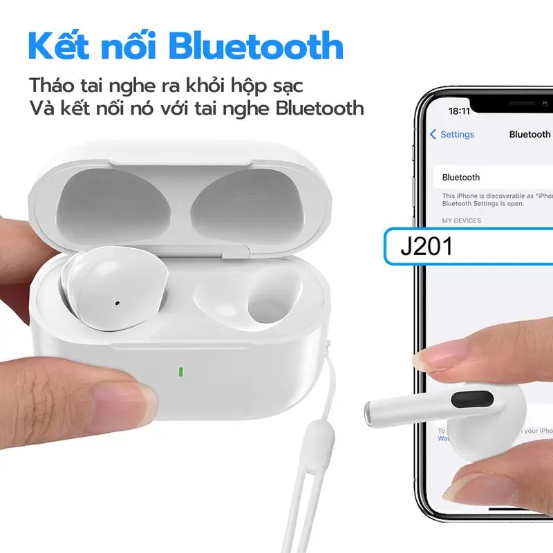 [GOOJODOQ - KOC/KOL]- Tai nghe Bluetooth phiên bản màu sắc mới ] Thời lượng pin siêu dài 3-5  giờ Chất lượng âm thanh  HIFI | BigBuy360 - bigbuy360.vn