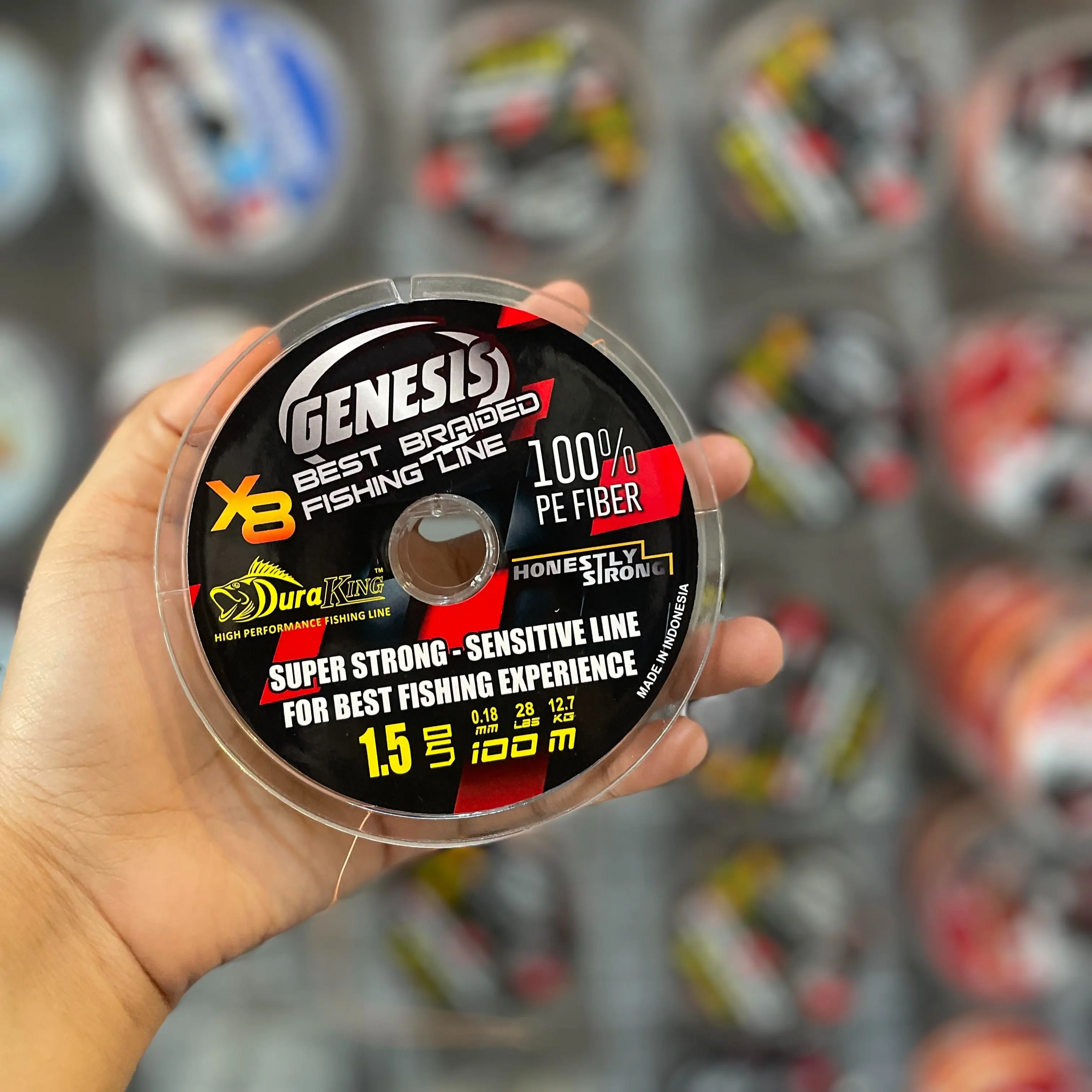 Senar serat DURAKING GENESIS x8 Tali Pancing Super Kuat
