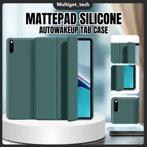 Case Trifold Kompatibel Untuk Hua wei Mate pad 11 2021 2023 Mate pad 10.4/SE T10s /10.1 Mate pad 11" 2023 / SE 11 11.5" Air 11.5"/Mate pad 11.5S Auto Wake Up Magnetic