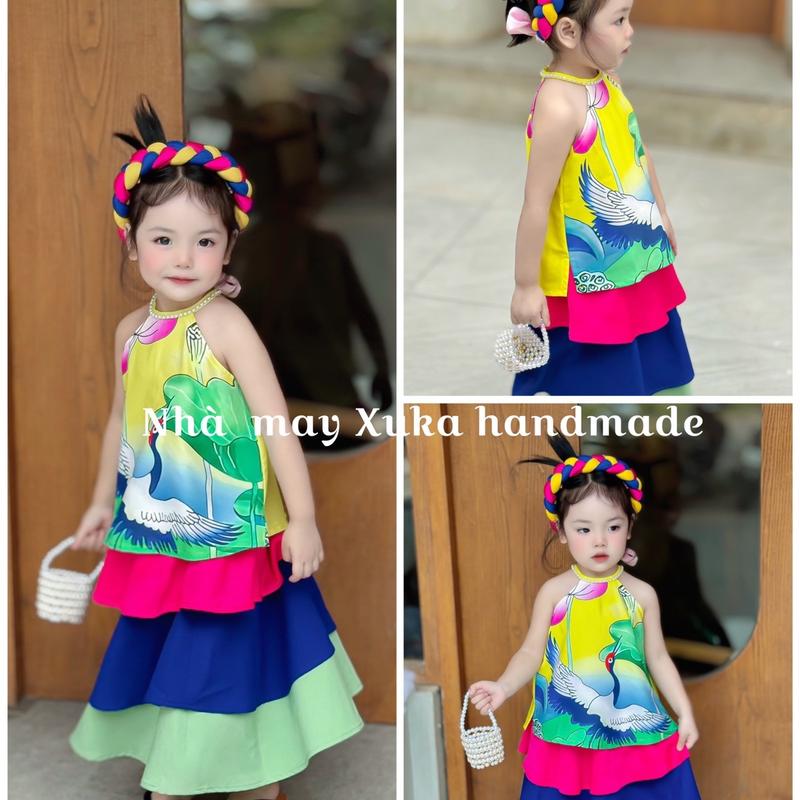 Áo Yếm cho bé gái Nhà may Xuka Bé gái Em bé