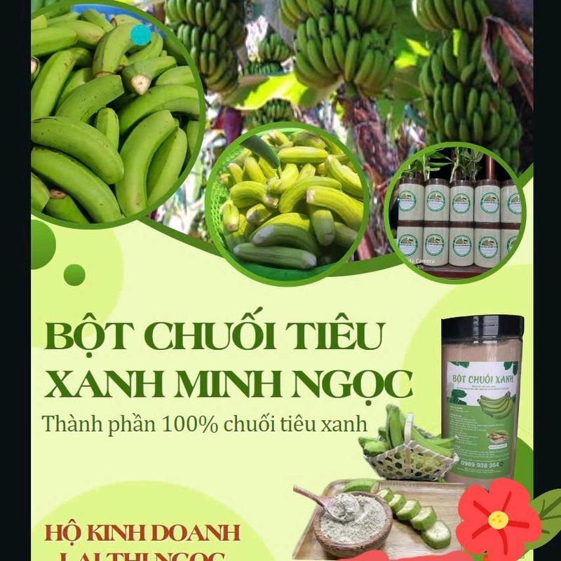 BỘT CHUỐI TIÊU XANH NGUYÊN CHẤT có giấy kiểm nghiệm chất lượng. 0