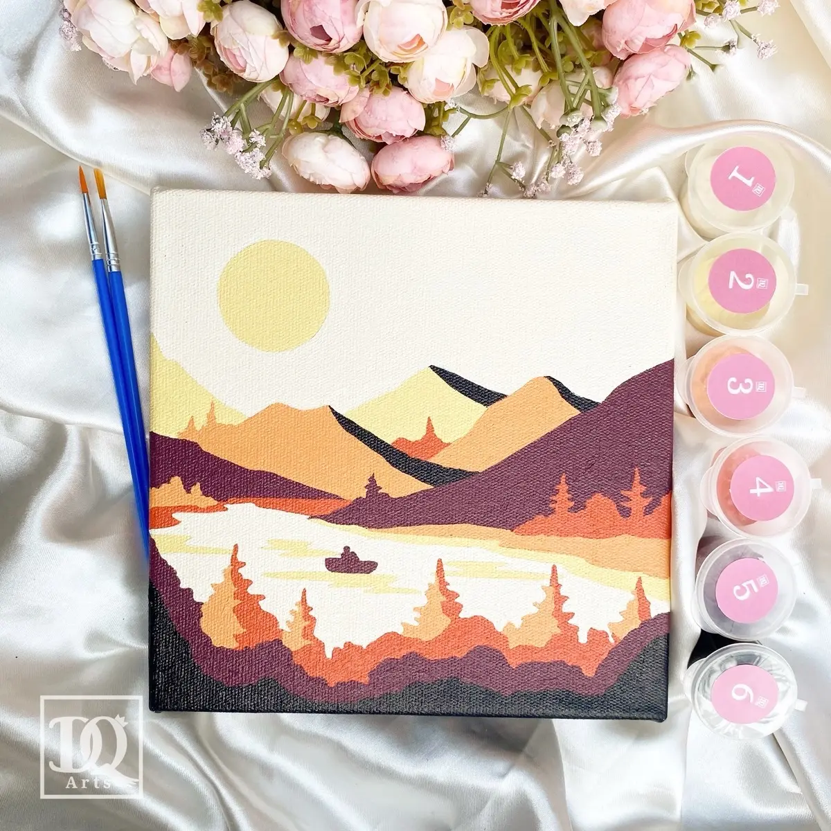 Paint by Number by DQ Arts | 6 Colors (Model: Felicity) Painting Gift painting kit