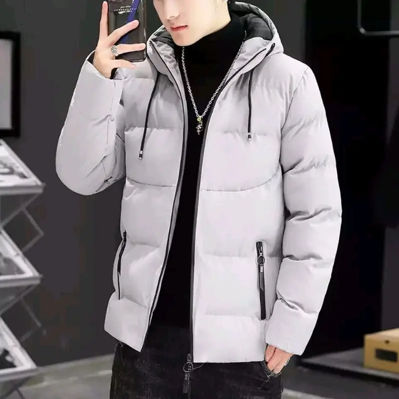 JAKET WINTER PRIA JAKET MUSIM DINGIN JAKET MANTEL TEBAL Lembut Dewasa Nyaman Katun Casual