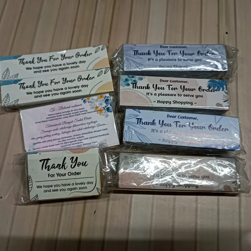 [1 pack] Kartu Ucapan Terimakasih KUT Thankscard Khitanan Pernikahan Online Shop Murah 7