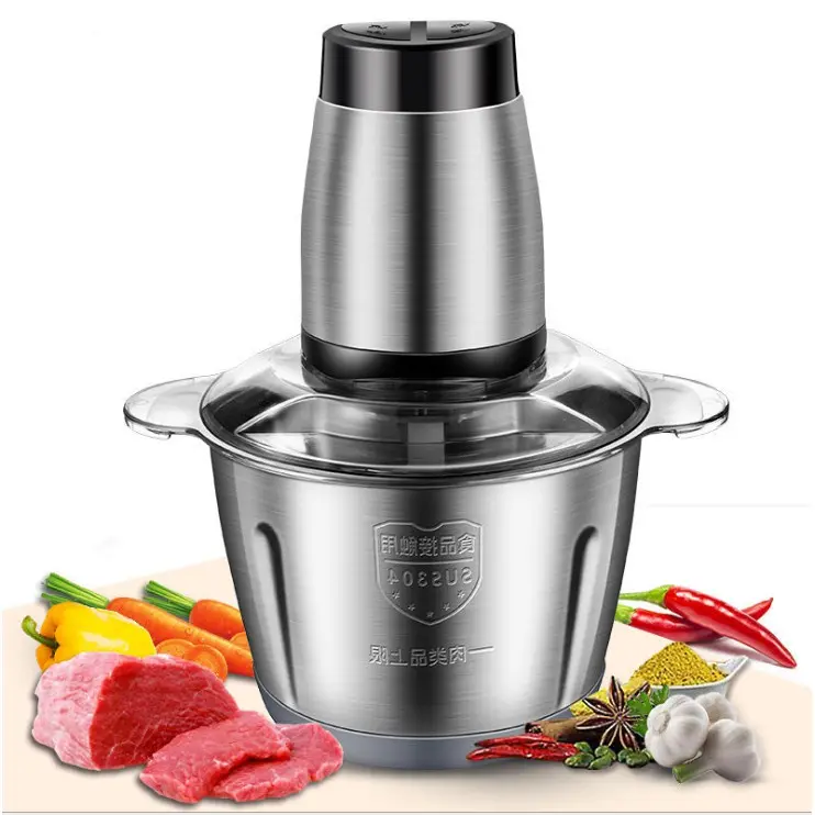 Mãy xay thịt đa năng mhome 2lit Xay Sinh Tố Inox