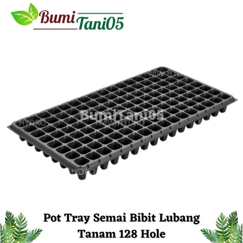 Pot Tray Semai/Seedling Tray Bibit Tanaman 50 72 105 128 200 Lubang Tanam 4