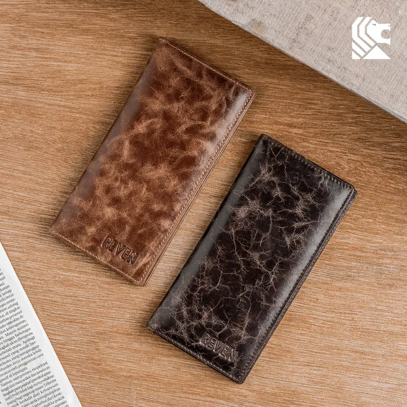 Reven Leather Dompet Panjang Pria Baraka Long Wallet Model Kekinian 2