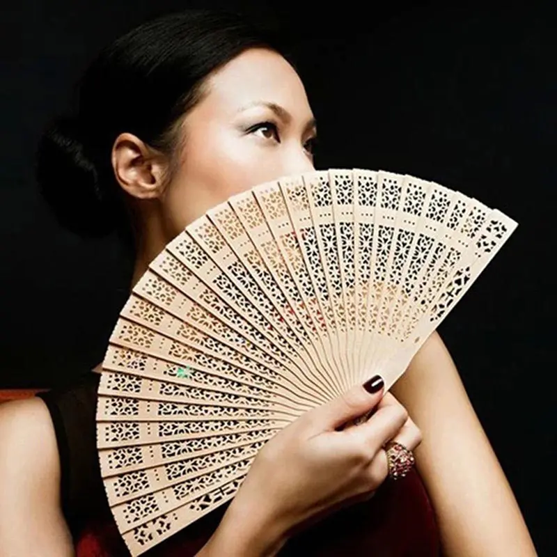 Quạt Gấp Bằng Gỗ, Nghệ Thuật, Chạm Khắc, Tay, Đám Cưới, Khiêu Vũ 3