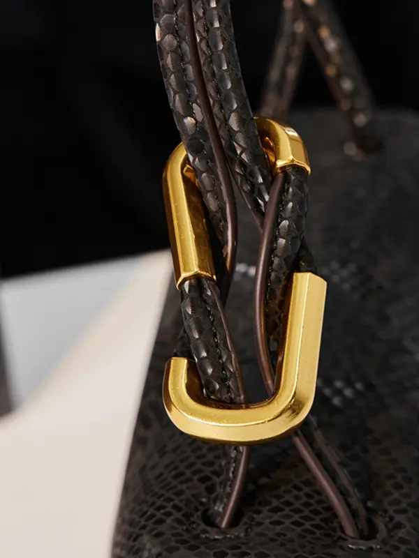 Women's Fashionable Snakeskin Embossed Handbag, Casual Versatile Shoulder Bag for Daily Used, Trendy All-match Commuter Bag 6