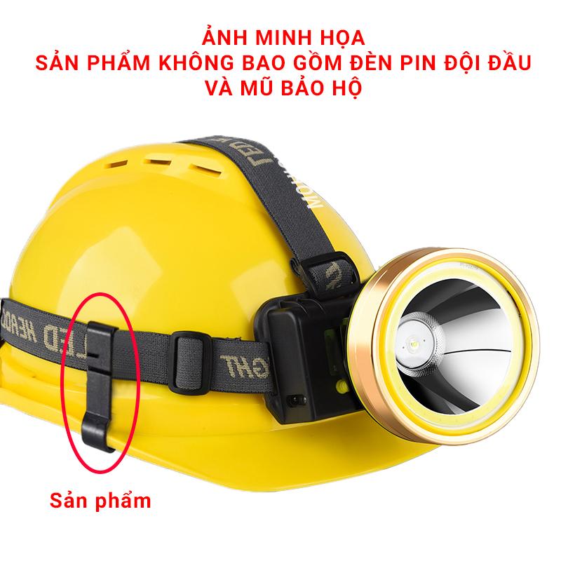 Móc gắn đèn pin đội đầu cho mũ bảo hiểm mũ bảo hộ lao động 3