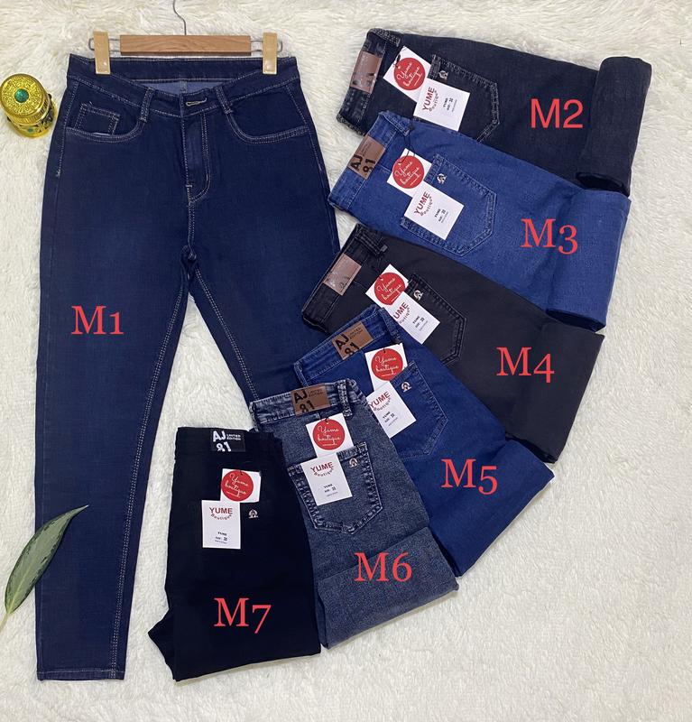 Quần jeans dài lưng cao Big size [FREESHIP Khi Mua Hàng] Vải dày và co giãn YuMe-015 Nữ Pants