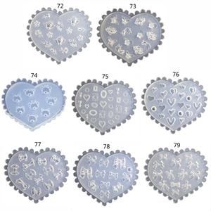 3D Nail Art Mold Silicone Nail Art Cabochon Decortive Mold Nail Art Making Tools Silicone Carved Mold Template Moulds Manicure