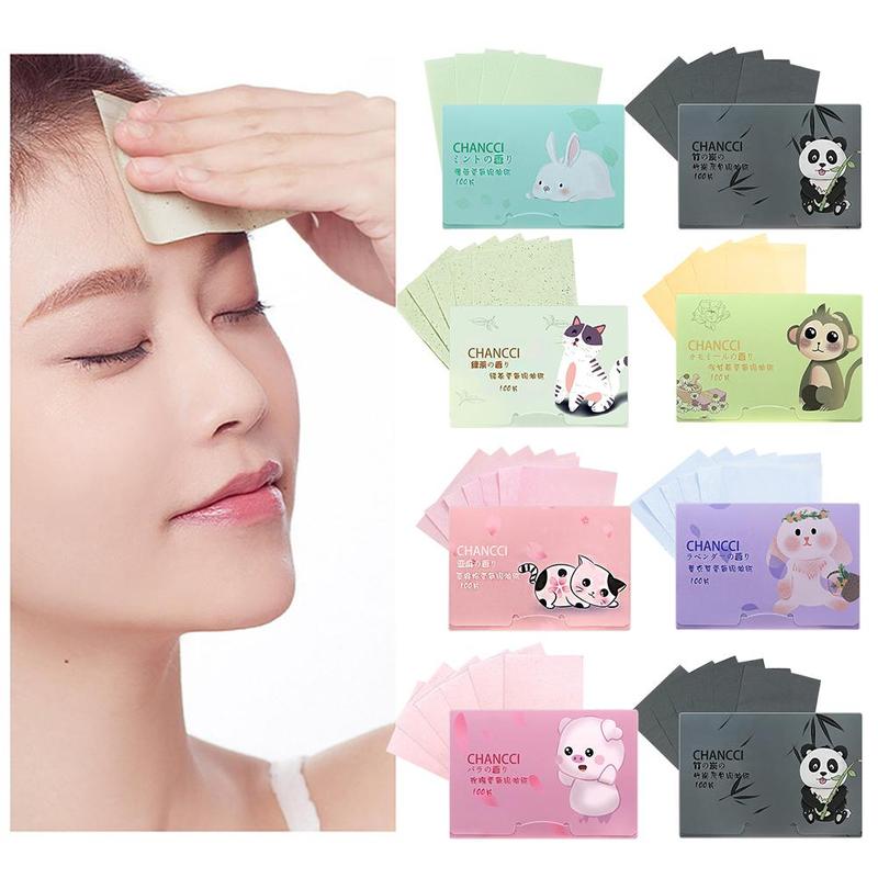Product Introduction of Khăn giấy thấm dầu trên mặt, 100 chiếc, tự nhiên, kiểm soát dầu, làm mờ phim thấm dầu cao cấp, không chứa dầu, cho khuôn mặt, W8W0 38