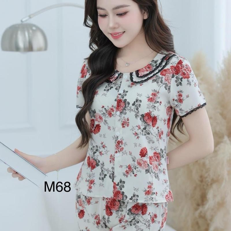 BỘ NGỦ NỮ, BỘ ĐỒ MẶC NHÀ ĐẸP, CHẤT LỤA THÁI MỀM, MÁT, K NHĂN 5
