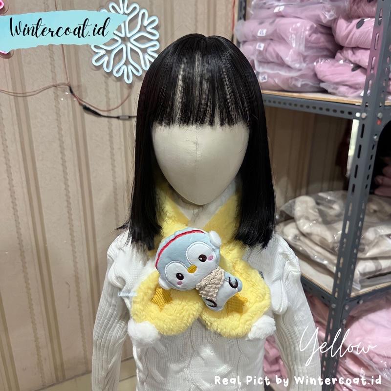 Kids winter scarf penguin pinguin syal anak musim dingin cewek cowok hangat penghangat leher 3