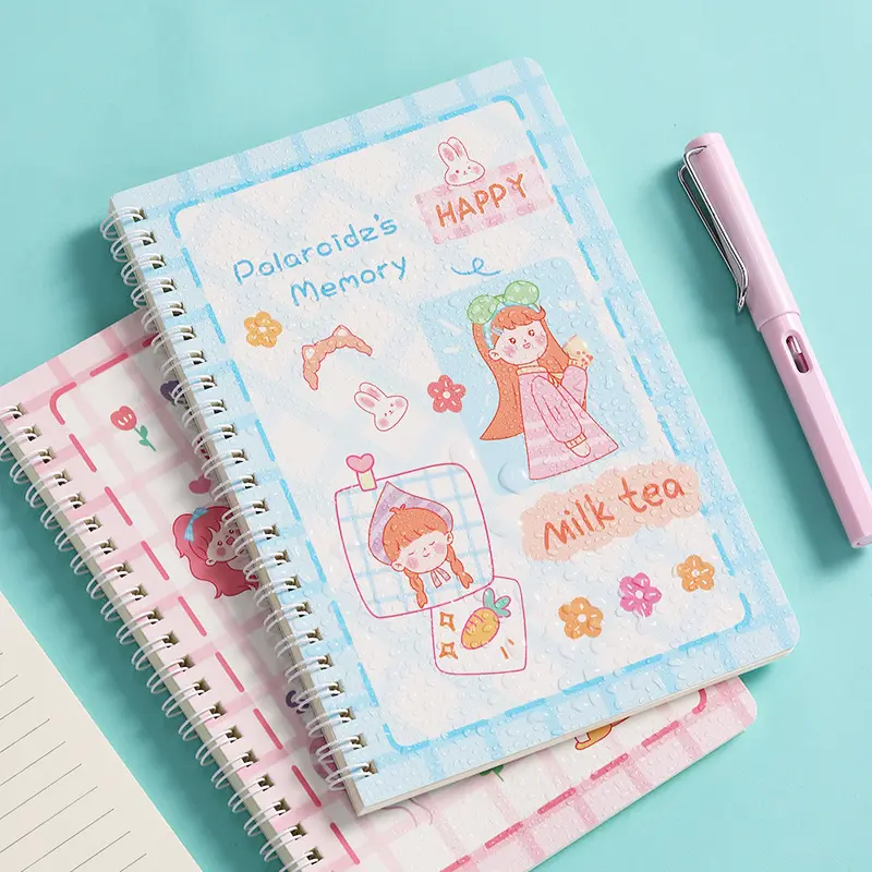A5 Spiral Notebook Aesthetic Journal Motif 0