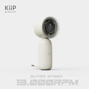 (CUCI GUDANG) KiiP FAN03 Kipas Angin Mini Portable Rechargeable Speed Kipas Genggam LED Display Wind