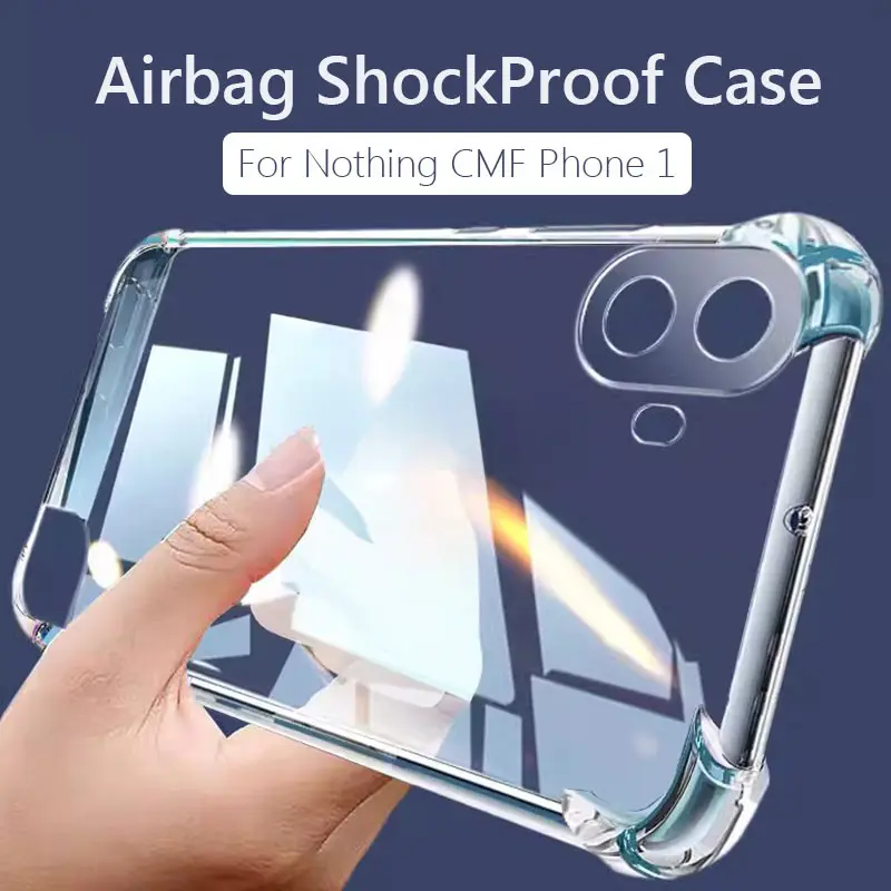 Airbag Super Protection Soft Clear Back Cover For Nothing CMF Phone 1 5G CMFPhone1 cmfphone Phone1 Phone Case Accessories Handheld