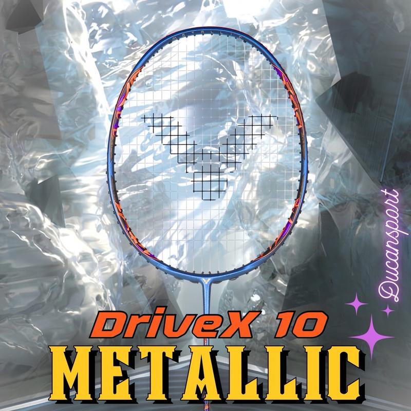 [CAO CẤP] Vợt cầu lông Victor DriveX 10 Metallic chính hãng + cuốn cán + túi đựng vợt !