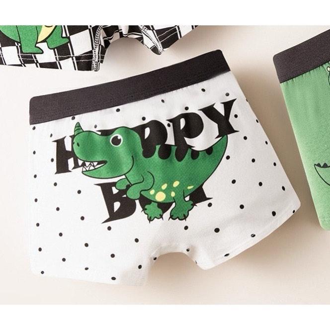 [MẸ THÓC] quần lót/sịp đùi cho bé trai chất cotton cao cấp in hình khủng long siêu yêu hàng QCCC by KID CLOTHING 7