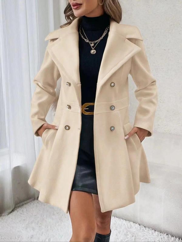 Casual Daily Buttons Gross Turn-back Collar Outerwear(4 Colors) Casual Daily Buttons Gross Turn-back Collar Outerwear(4 Colors)